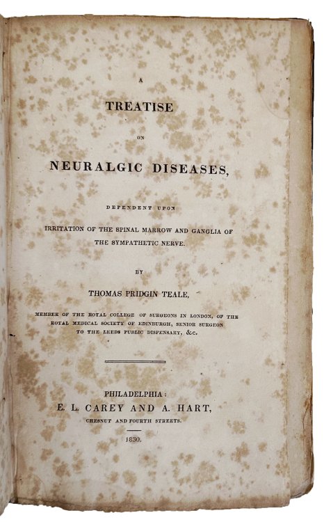 Image for A Treatise on Neuralgic Diseases, Dependent Upon Irritation of the Spinal Marrow and Ganglia of the Sympathetic Nerve. A Treatise on Neuralgic Diseases, Dependent Upon Irritation of the Spinal Marrow and Ganglia of the Sympathetic Nerve.