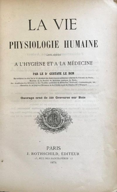 Image for La Vie: Physiologie Humaine Appliquee a l'Hygiene et a la Medecine. La Vie: Physiologie Humaine Appliquee a l'Hygiene et a la Medecine.