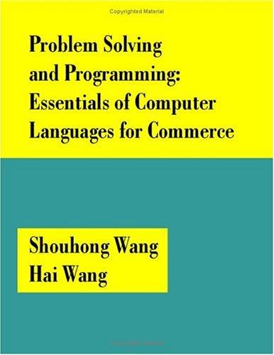 Image for Problem Solving and Programming: Essentials of Computer Languages for Commerce Problem Solving and Programming: Essentials of Computer Languages for Commerce
