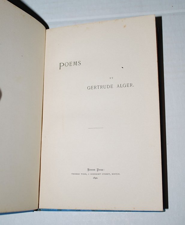 Image for Poems by Gertrude Alger Poems by Gertrude Alger