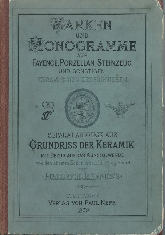 Image for Auf Fayence, Porzellan, Steinzeug Und Sonstigen Keramischen Erzeugnissen; MARKEN UND MONOGRAMME Auf Fayence, Porzellan, Steinzeug Und Sonstigen Keramischen Erzeugnissen; MARKEN UND MONOGRAMME