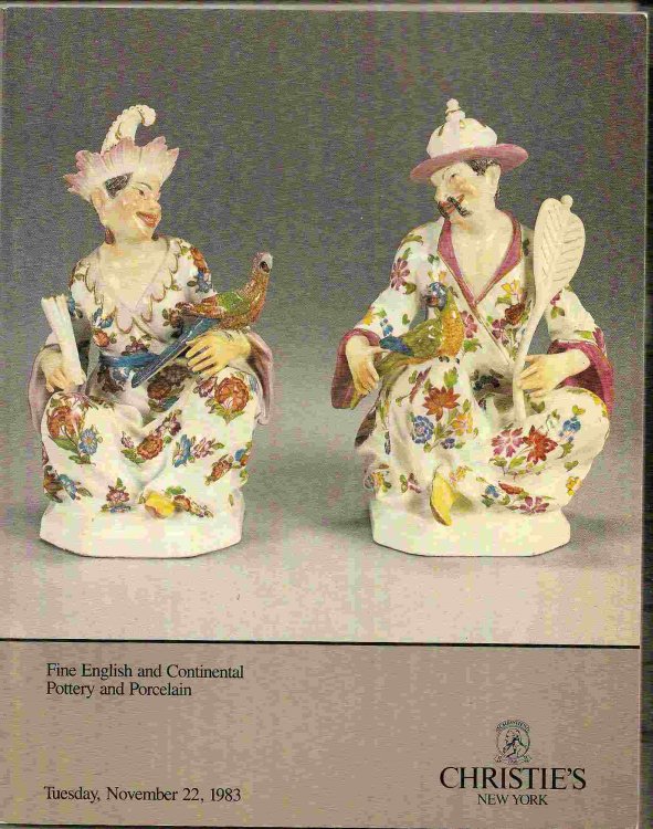Tuesday, November 22, 1983; FINE ENGLISH & CONTINENTAL POTTERY & PORCELAIN & WEDGWOOD