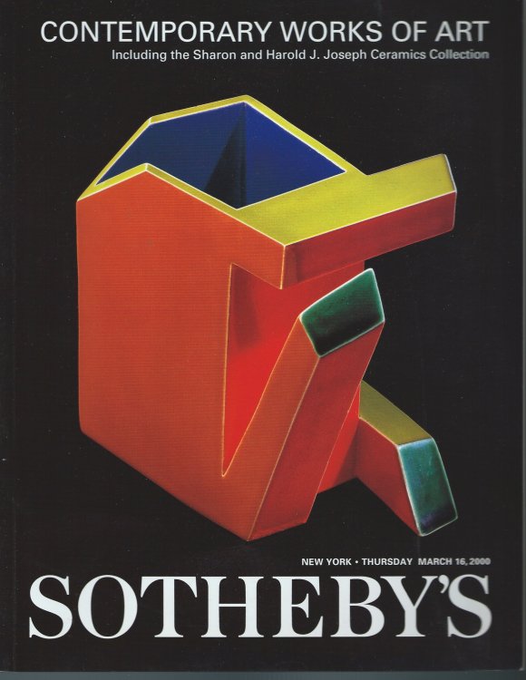 Including the Sharon & Harold J. Joseph Ceramics Collection; CONTEMPORARY WORKS OF ART
