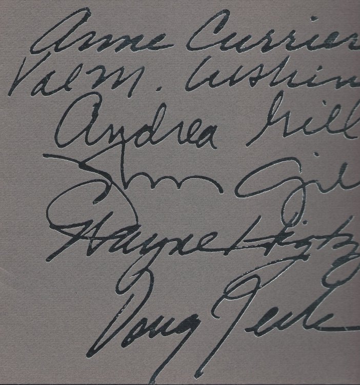 ANNE CURRIER, VAL M. CUSHING, ANDREA GILL, JOHN GILL, WAYNE HIGBY, DOUG JECK