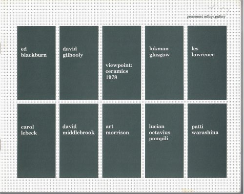 CERAMICS 1978; VIEWPOINT: