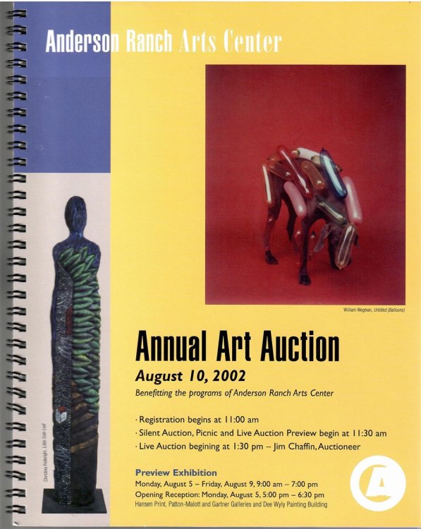 Image for August 10, 2002; ANNUAL ART AUCTION August 10, 2002; ANNUAL ART AUCTION