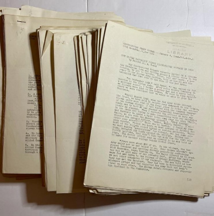 Image for Czechoslovak Press Bulletins, 1944, 102 issues Czechoslovak Press Bulletins, 1944, 102 issues