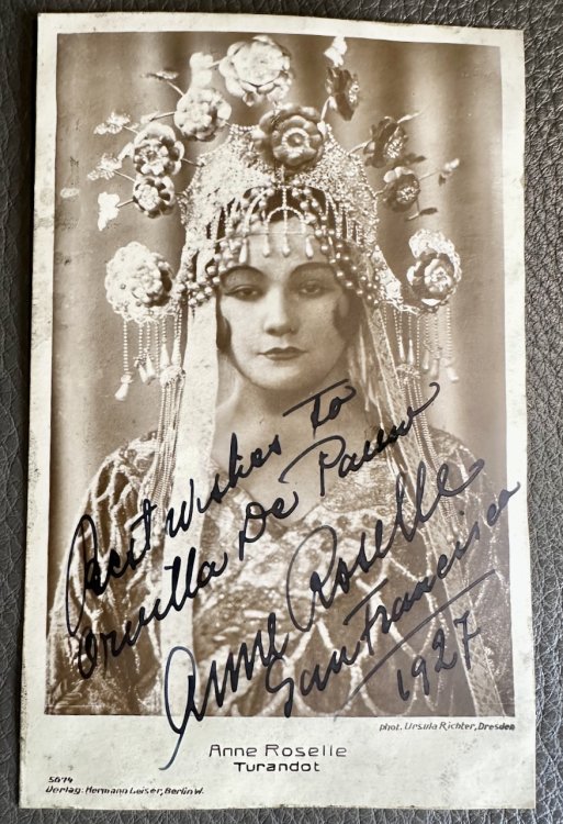 Image for 3 signed/inscribed photographs of Golden Age opera singers, 1927-28. 3 signed/inscribed photographs of Golden Age opera singers, 1927-28.