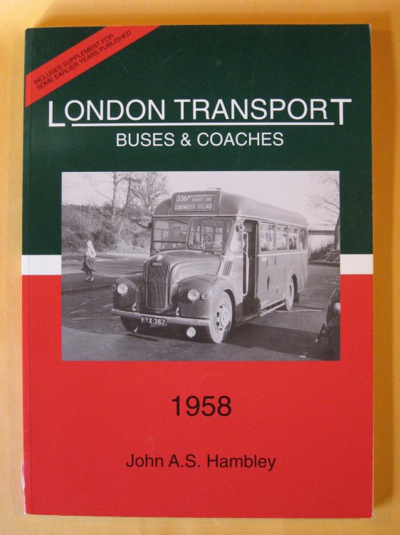 Image for London Transport Buses and Coaches 1958 London Transport Buses and Coaches 1958