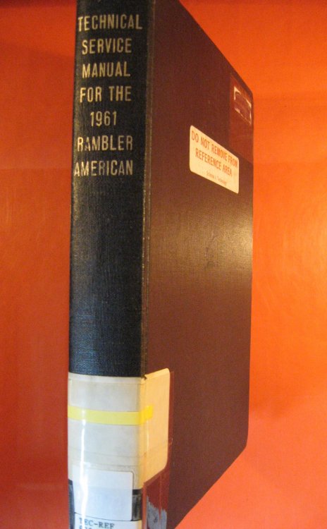 Image for Technical Service Manual for the 1961 Rambler American Technical Service Manual for the 1961 Rambler American