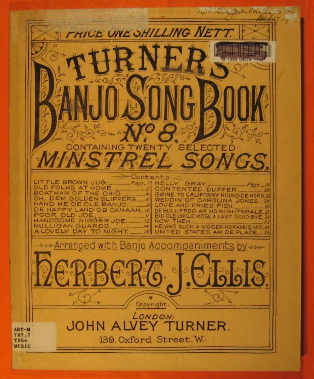 Image for Turner's Banjo Song Book, No. 8 Turner's Banjo Song Book, No. 8