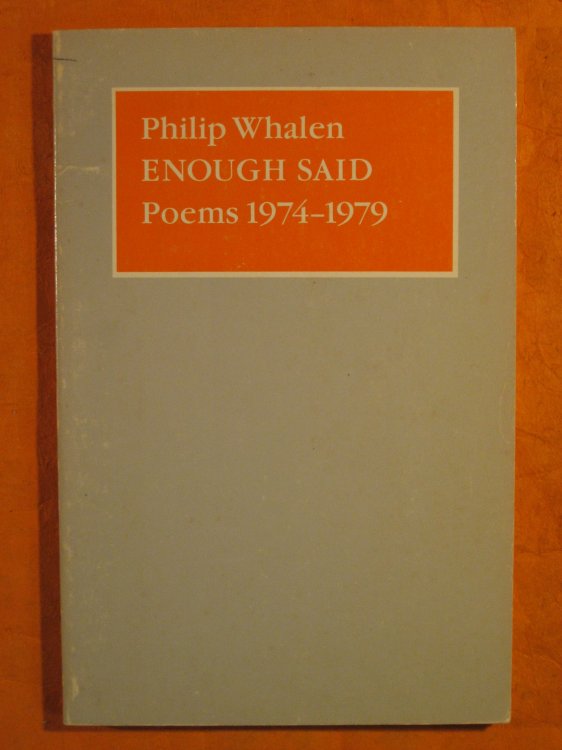 Enough Said: Poems 1974-1979