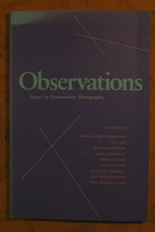Image for Observations: Essays on Documentary Photography (Untitled 35) Observations: Essays on Documentary Photography (Untitled 35)