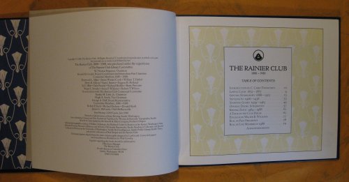 Image for The Rainier Club 1888 - 1988 The Rainier Club 1888 - 1988