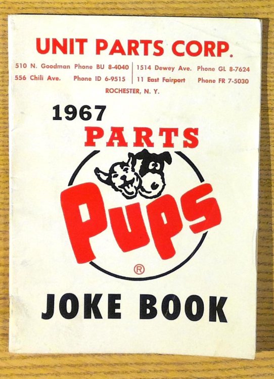 Parts Pups 1967 Annual Joke Book
