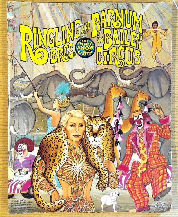 Ringling Bros. and Barnum Bailey Circus 107th Souvenir Program and Magazine