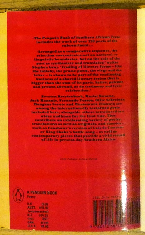 Image for The Penguin Book of Southern African Verse The Penguin Book of Southern African Verse
