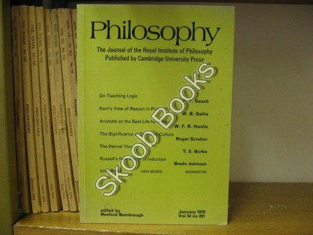 Image for Philosophy: The Journal of the Royal Institute of Philosophy: Vol. 54, No. 207, pp 1-144, January 1979 Philosophy: The Journal of the Royal Institute of Philosophy: Vol. 54, No. 207, pp 1-144, January 1979