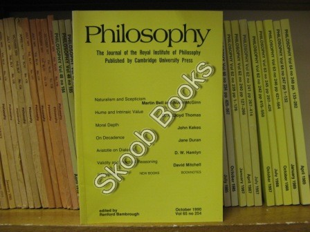 Image for Philosophy: The Journal of the Royal Institute of Philosophy: Vol. 65, No. 254, pp 395-543, October 1990 Philosophy: The Journal of the Royal Institute of Philosophy: Vol. 65, No. 254, pp 395-543, October 1990