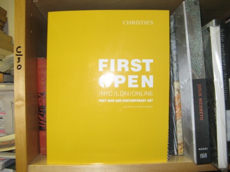 First Open/NYC/LDN/Online: Post-war and Contemporary Art, September 2014