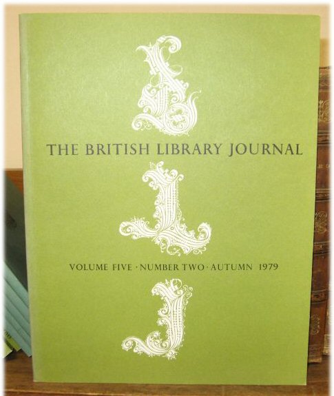 The British Library Journal, Volume 5, Number 2, Autumn 1979