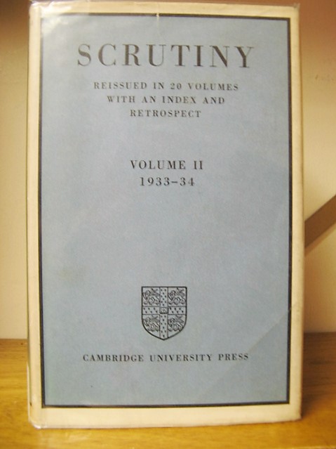 Scrutiny: Reissued in 20 Volumes with an Index and Retrospect: Vol. II: 1933-34