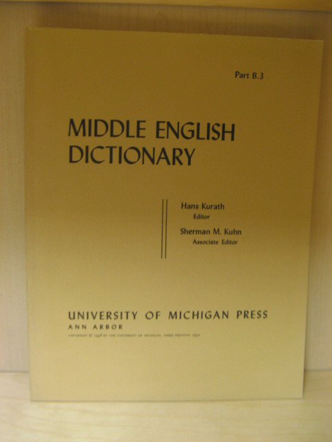 Middle English Dictionary, Part B.3: Beste - Bisetten