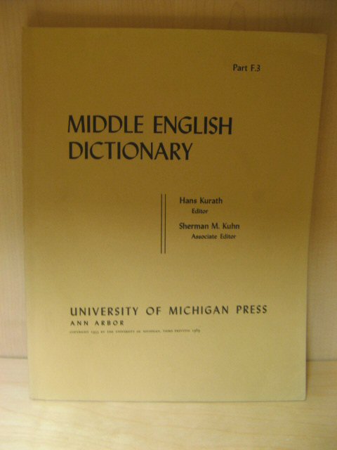 Middle English Dictionary, Part F.3: Fleshlinesse - Forgrouen