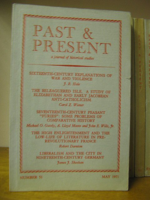 Past and Present: A Journal of Historical Studies: Number 51, May 1971
