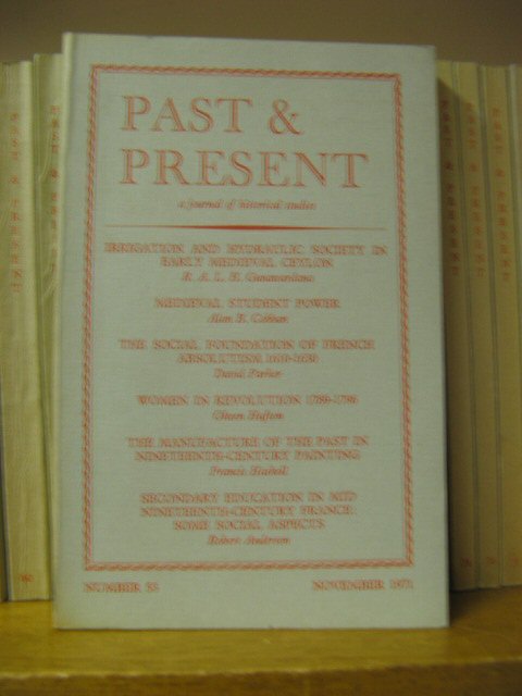 Past and Present: A Journal of Historical Studies: Number 53, November 1971