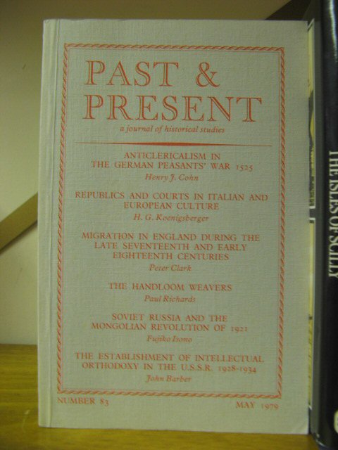 Past and Present: A Journal of Historical Studies: Number 83, May 1979