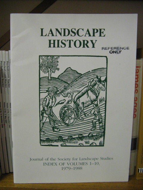 Landscape History: Journal of the Society for Landscape Studies, Index of Volumes 1-10, 1979-1988
