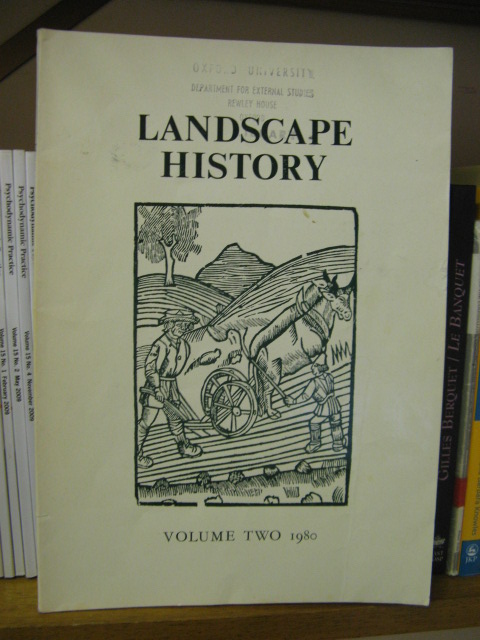 Landscape History: Journal of the Society for Landscape Studies, Volume 2, 1980