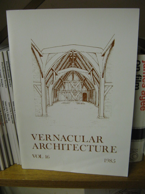 Vernacular Architecture, Volume 16, 1985