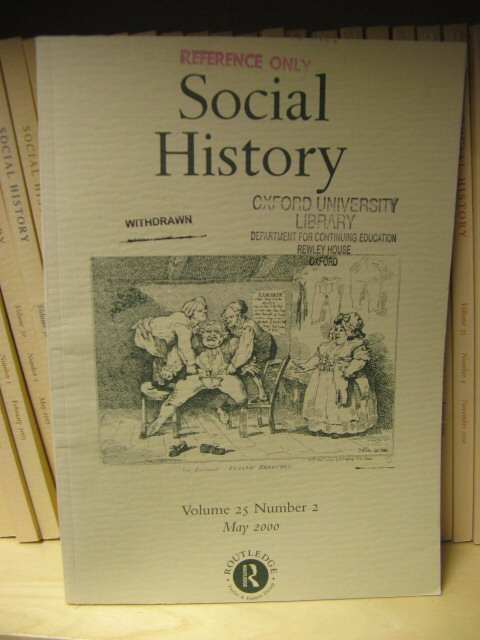Social History: Volume 25, Number 2, May 2000