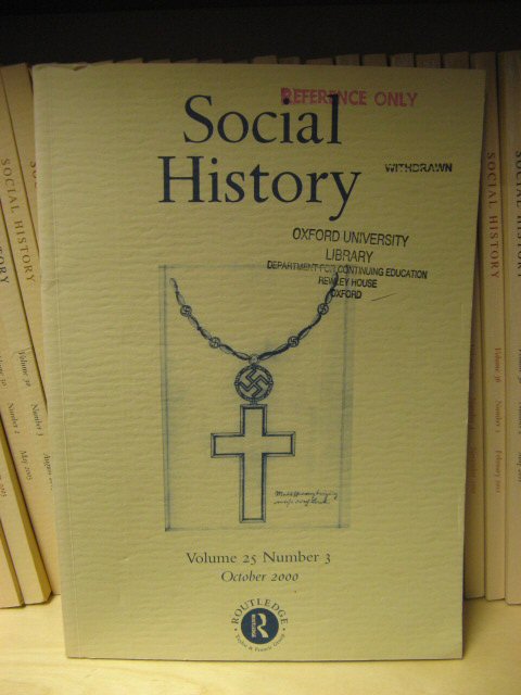 Social History: Volume 25, Number 3, October 2000