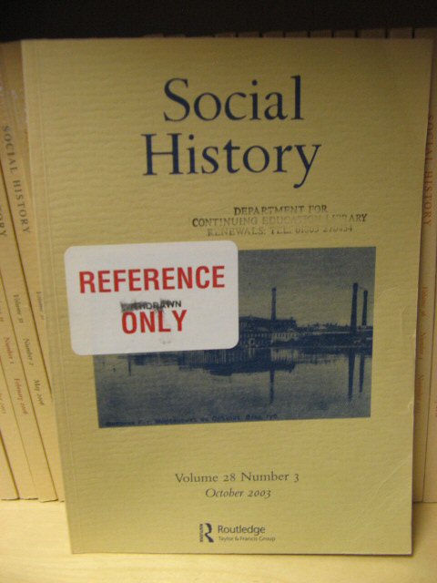 Social History: Volume 28, Number 3, October 2003