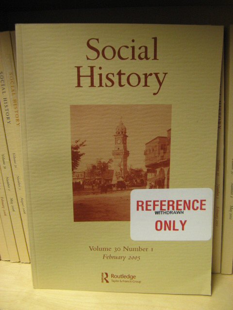 Social History: Volume 30, Number 1, February 2005