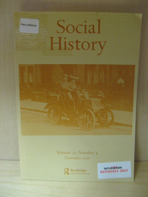 Social History: Volume 32, Number 4, November 2007