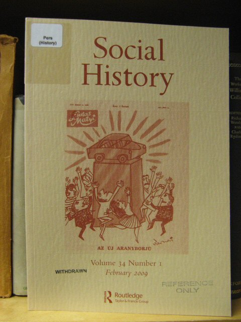 Social History: Volume 34, Number 1, February 2009