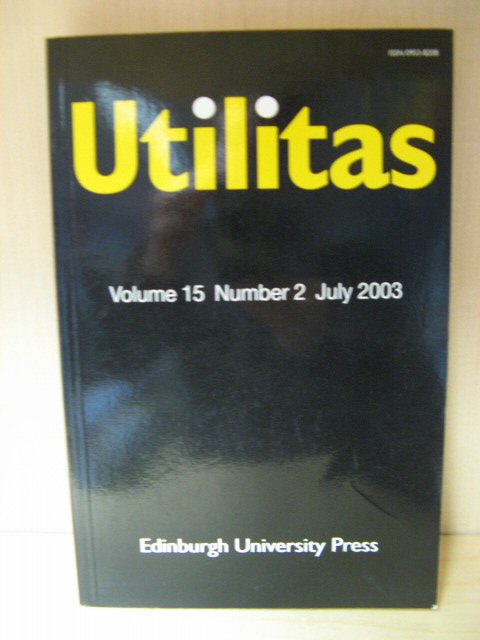 Utilitas: Volume 15, Number 2, July 2003