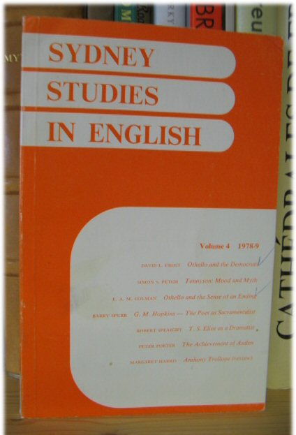 Sydney Studies in English, Volume 4, 1978-9
