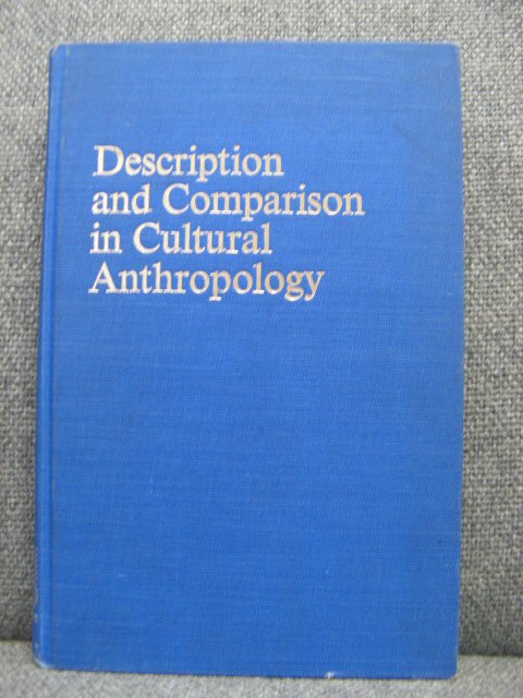 Description and Comparison in Cultural Anthropology