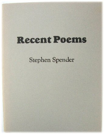 Image for Recent Poems Recent Poems
