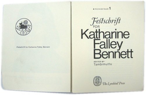 Festschrift for Katharine Falley Bennett