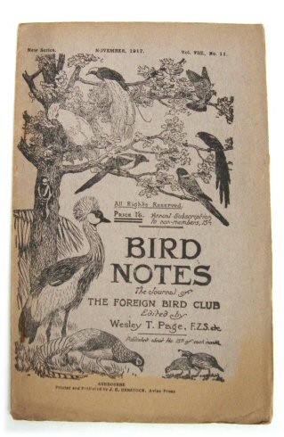 Bird Notes: The Journal of The Foreign Bird Club, Vol. VIII, No. 11