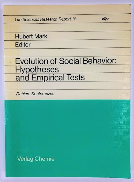 Image for Evolution of Social Behaviour: Hypotheses and Emperical Tests Evolution of Social Behaviour: Hypotheses and Emperical Tests