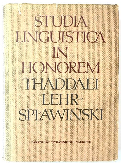 STUDIA LINGUISTICA IN HONOREM