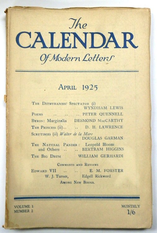 The Calendar of Modern Letters, April 1925 (Volume 1 Number 2)