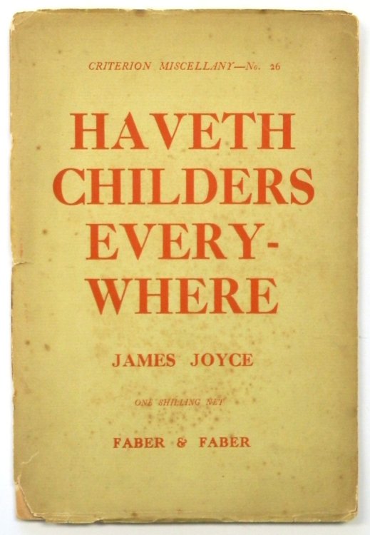 Haveth Childers Everywhere: Fragment of 'Work in Progress'